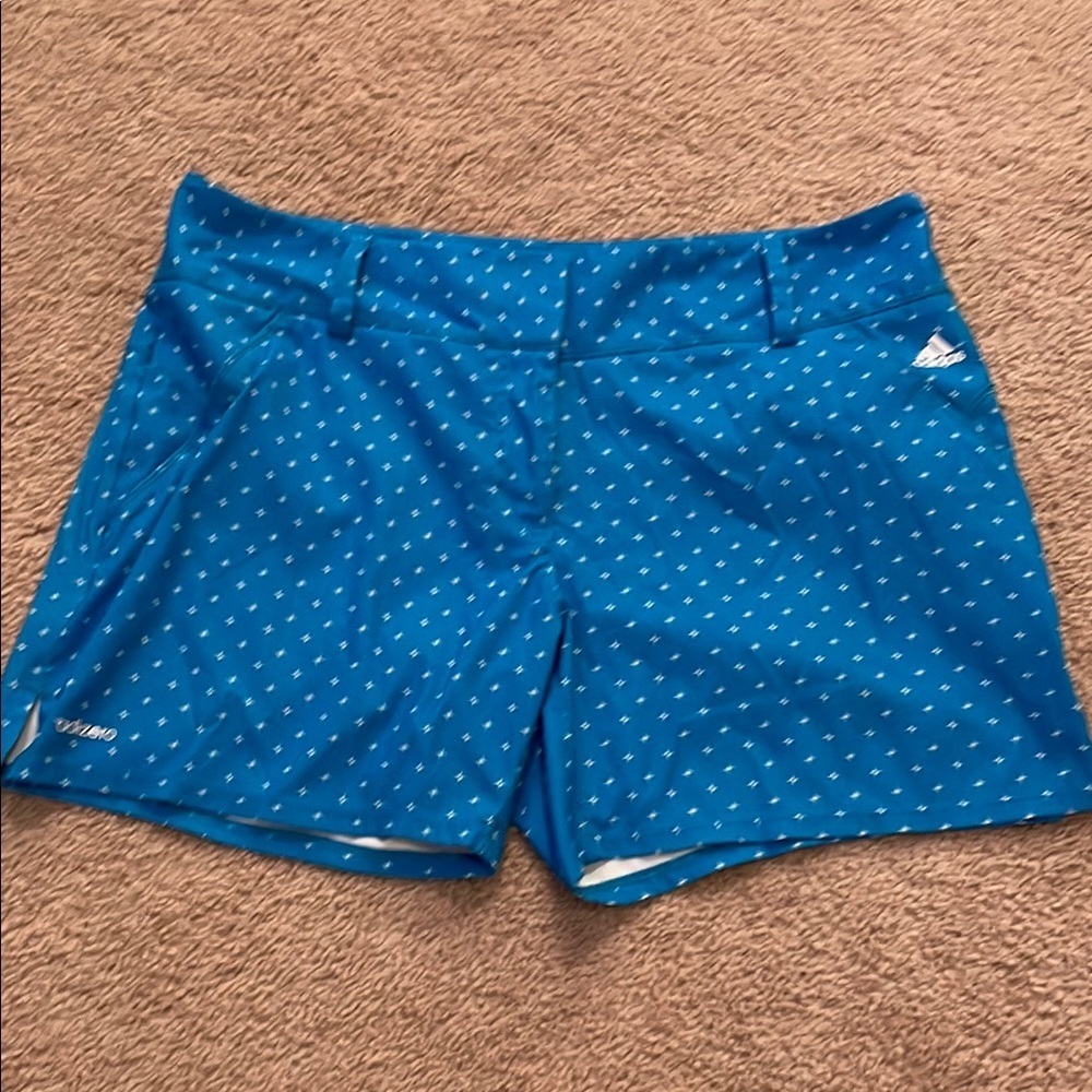 Adidas Blue Athletic Polka Dot Shorts